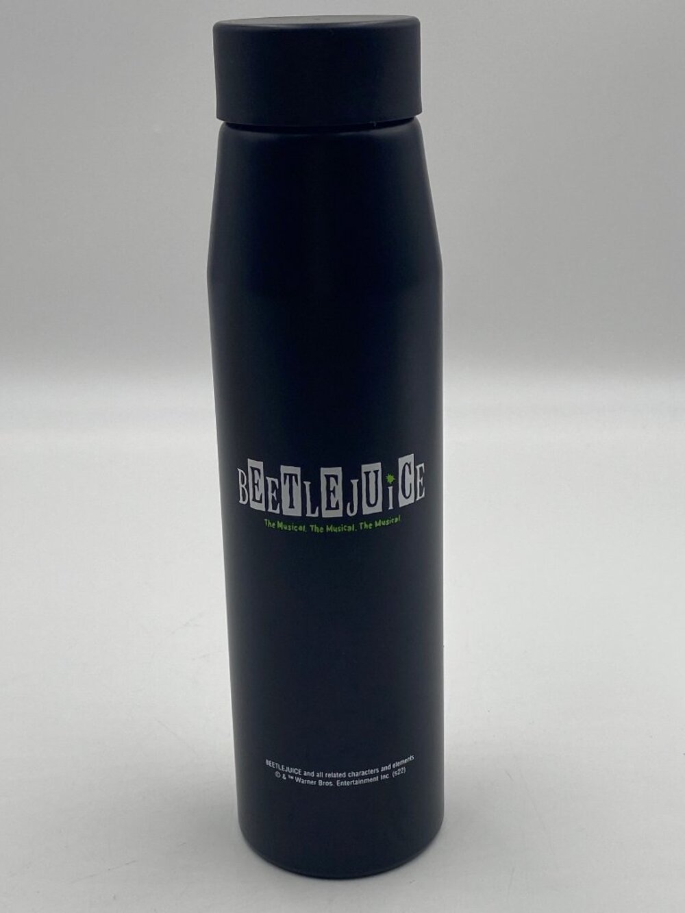 Beetlejuice The Musical Metal Water Bottle 24 Oz H2Ogo Bugs Black Screw Top